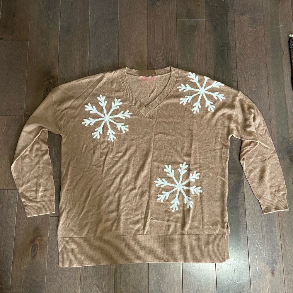 Laurie Felt women’s snowflake sweater